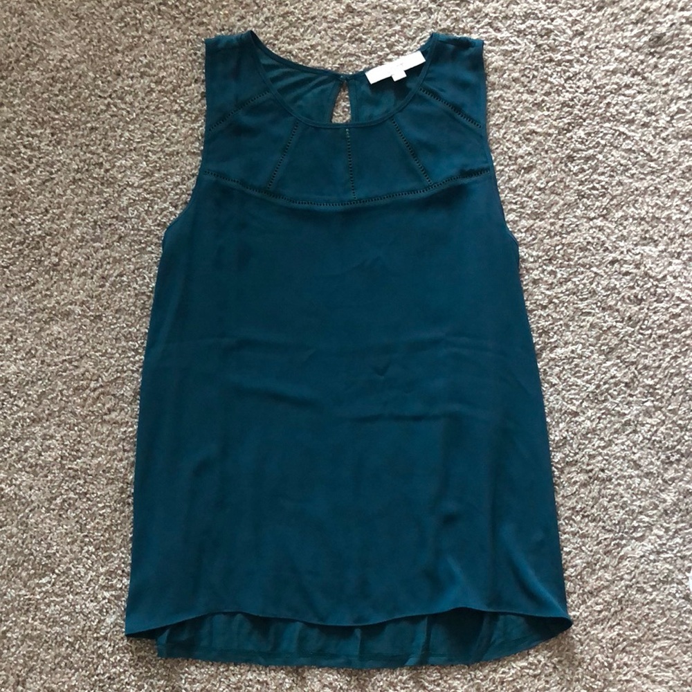Emerald blouse from Loft! Great condition.